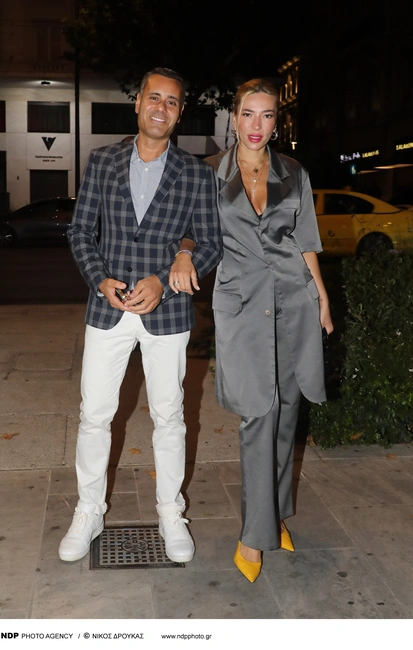 Νίκος Γεωργιάδης-Αμάντα Μανωλάκου σε δείπνο προς τιμήν της Κιάρα Φεράνι
