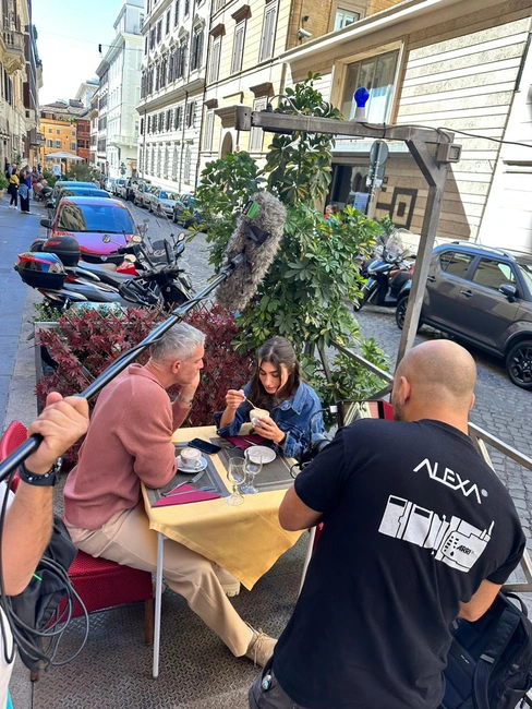 Στιγμιότυπο από τα γυρίσματα του Ταμπού στη Ρώμη