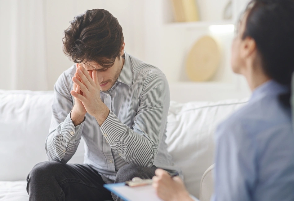 Άνδρας σε ψυχολόγο