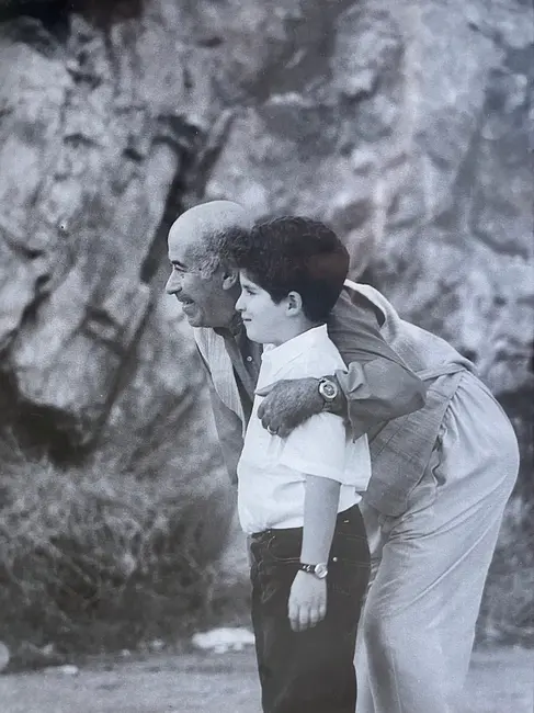 Ο Νικόλας Ανδρουλάκης με τον Θανάση Βέγγο