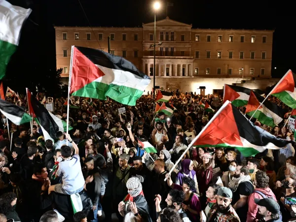Πορεία για την Παλαιστίνη στο Σύνταγμα