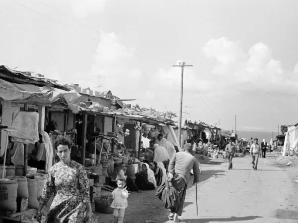 O προσφυγικός καταυλισμός Σάτι στη Γάζα, το 1975