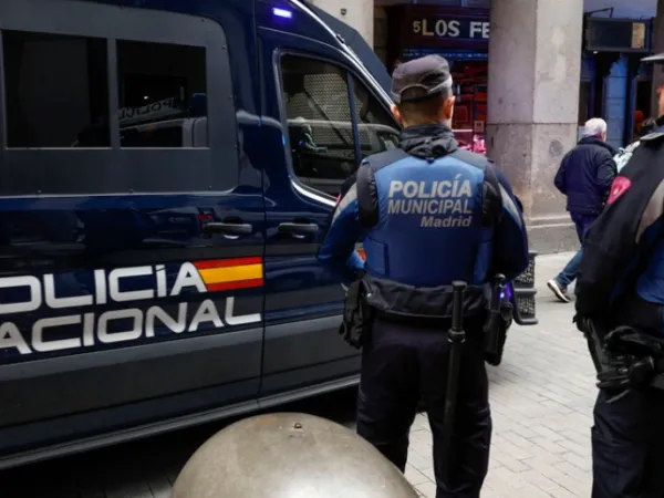 Αστυνομία σε δρόμο της Μαδρίτης