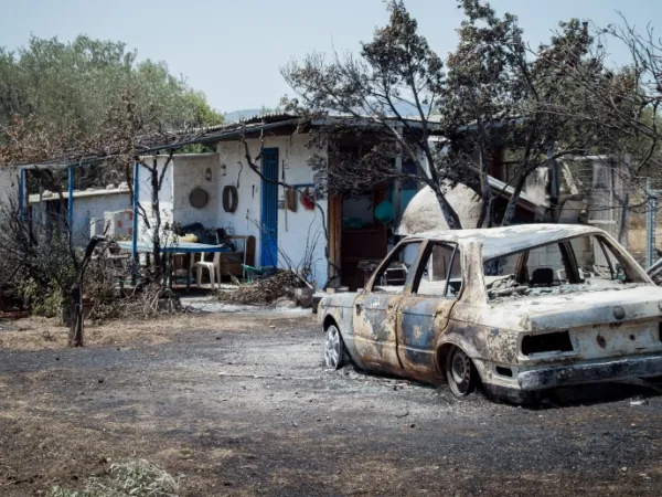 Καμένες περιουσίες στη Ρόδο, μετά την φωτιά
