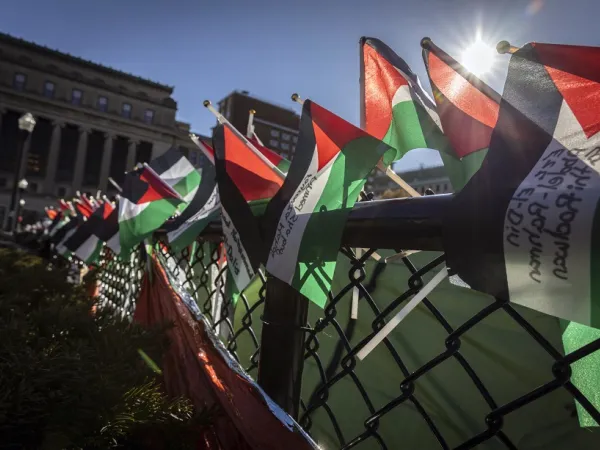 Διαδήλωση υπέρ της Παλαιστίνης στο Κολούμπια
