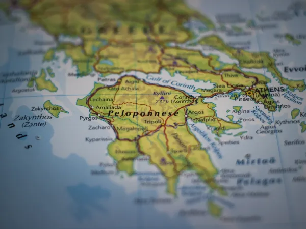 Χάρτης της Πελοποννήσου
