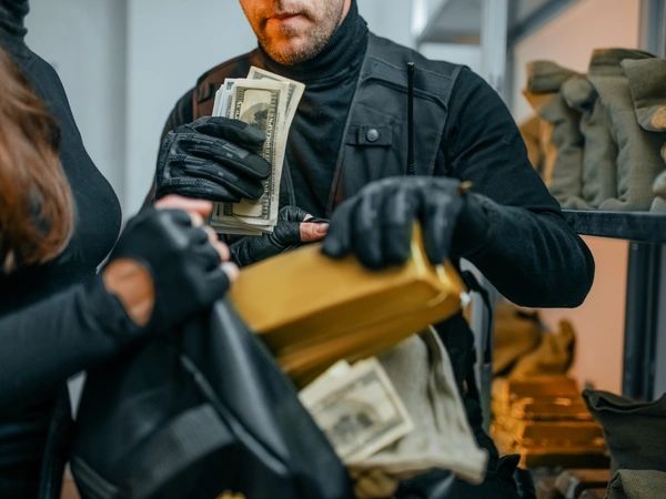 ληστεία ράβδων χρυσού