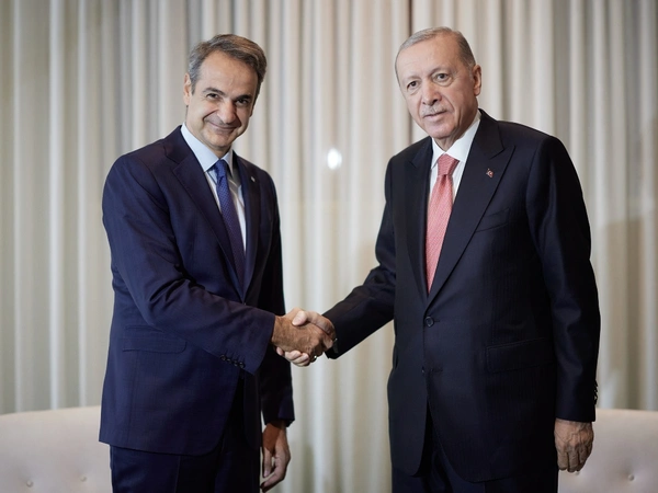 Ο Κυριάκος Μητσοτάκης και ο Ταγίπ Ερντογάν