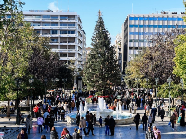 Πλατεία Συντάγματος χριστουγεννιάτικο δέντρο