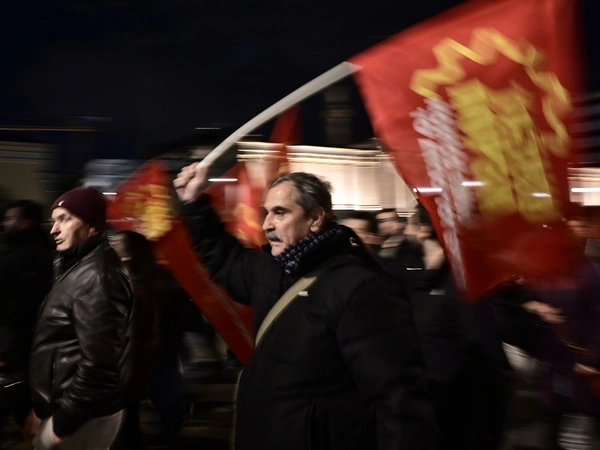 Η διαδήλωση για το δυστύχημα στη «Βιολάντα»