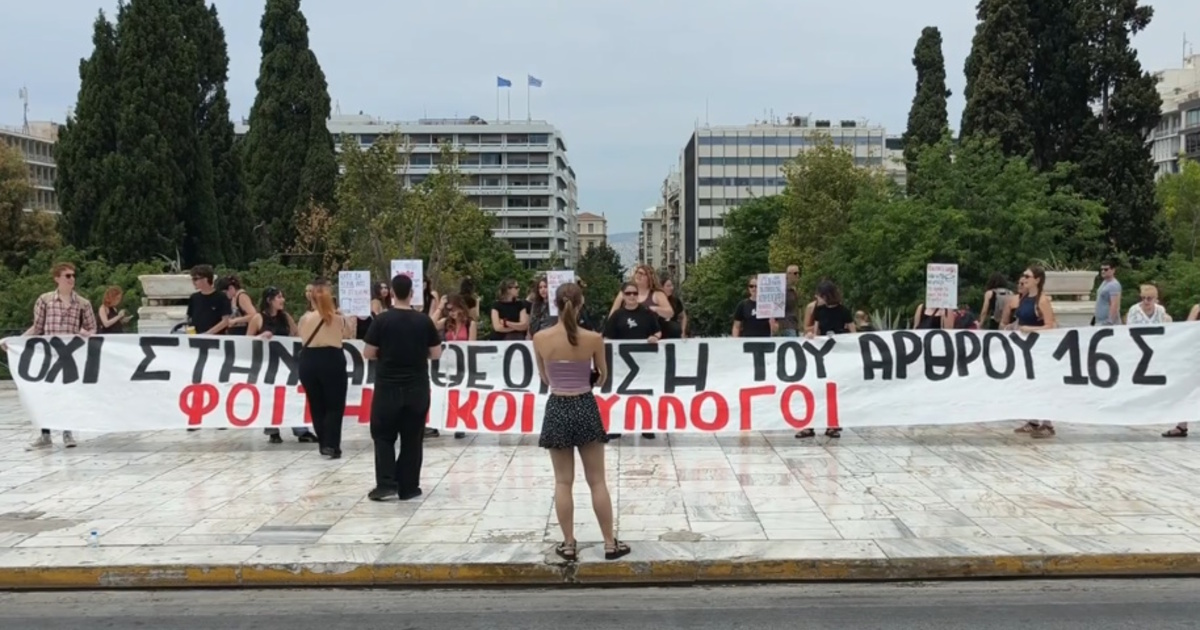 «Θα πουλάνε πτυχία, ενώ εμείς μοχθούμε δέκα χρόνια»: Στη Βουλή οι φοιτητές κατά της αναθεώρησης του άρθρου 16