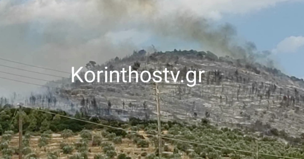 Φωτιά στο Σπαθοβούνι Κορινθίας: Βελτιωμένη η εικόνα από το μέτωπο της πυρκαγιάς