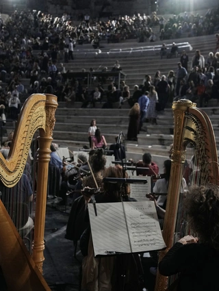 Στο Ηρώδειο (AP Photo/Thanassis Stavrakis)