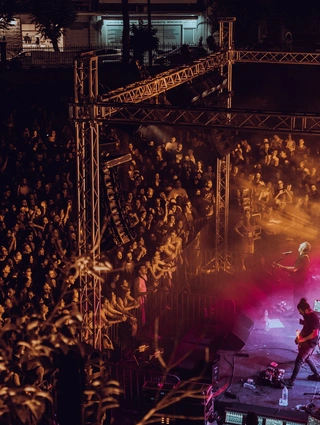 Ο Παύλος Παυλίδης στο UP FM Festival.