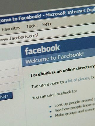 Αρχική σελίδα του Facebook από το 2006
