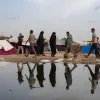 Σκηνές για εσωτερικά εκτοπισμένους σε προσωρινό καταυλισμό στον καταυλισμό της Ράφα