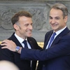 Εμανουέλ Μακρόν και Κυριάκος Μητσοτάκης