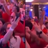 Πανηγυρισμοί στο VIP lounge του ΟΑΚΑ μετά τη νίκη του Ολυμπιακού