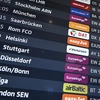 Πίνακας αναχωρήσεων σε ευρωπαϊκό αεροδρόμιο αεροπορικεσ