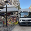 Φορτηγό γκρέμισε περίπτερο στη Θεσσαλονίκη