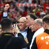 Στην απονομή του τροπαίου της Euroleague στον Ολυμπιακό | Eurokinissi