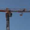 Ο γερανός που κατελήφθη σε ένδειξη αλληλεγγύης στα Προσφυγικά