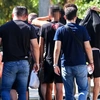 Άφιξη των κατηγορούμενων για την Καλλιθέα στην Ευελπίδων