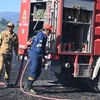 Επιχείρηση της πυροσνεστικής σε φωτιά