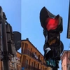 Λιωμένο φανάρι στη Βερόνα από τον καύσωνα