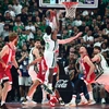Στιγμιότυπο από τον 4ο Τελικό των Play Off ανάμεσα σε Ολυμπιακό και Παναθηναϊκό