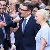 Ο Άντι Μπέρναμ στην τελετή ανάληψης της εξουσίας