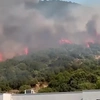 Φωτιά στο Κοκκινόχωμα Καβάλας