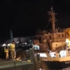 Πλοίο προσέκρουσε στη Παλιά Γέφυρα της Χαλκίδας