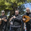 Μουσικοί στην κηδεία του Λάκη Χαλκιά