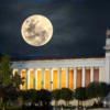 Πανσέληνος πάνω από το ΕΑΜ (Επεξεργασμένη εικόνα)