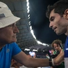 Ο Τεντόγλου με τον προπονητή του