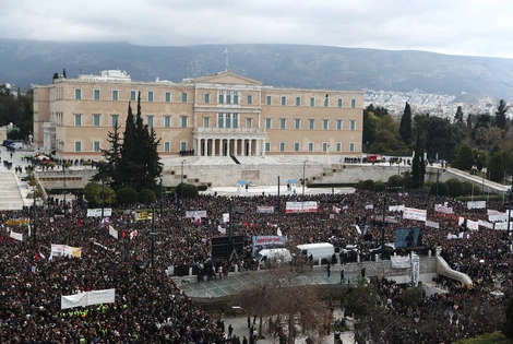 Τέμπη διαδήλωση Σύνταγμα