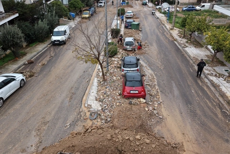 Τα αποτελέσματα της κακοκαιρίας στη Γλυφάδα