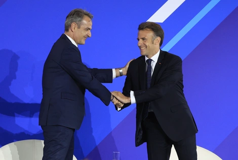 Μητσοτάκης και Μακρόν στο ΚΠΙΣΝ 