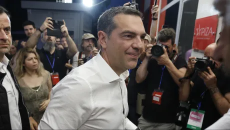Ο Αλέξης Τσίπρας το βράδυ της 25ης Ιουνίου μετά τα αποτελέσματα των εκλογών