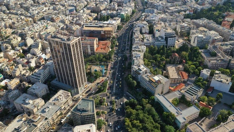 H Λεωφόρος Αλεξάνδρας στην Αθήνα.