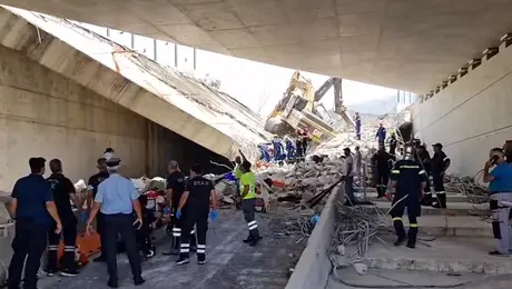 Πτώση γέφυρας στην Πάτρα