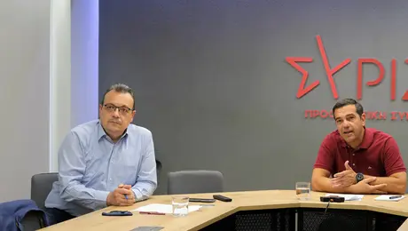 Σωκράτης Φάμελλος και Αλέξης Τσίπρας