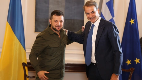 Κυριάκος Μητσοτάκης - Βολοντίμιρ Ζελένσκι