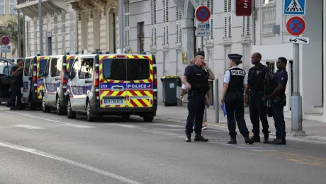 Αστυνομικοί στη Νίκαια, στη Γαλλία