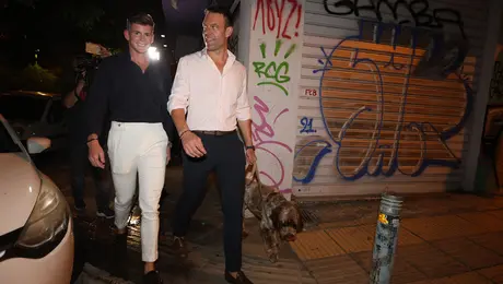 Ο Στέφανος Κασσελάκης με τον Τάιλερ Μακμπέθ