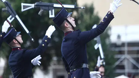 Επίδειξη για την παρέλαση της 28ης Οκτωβρίου