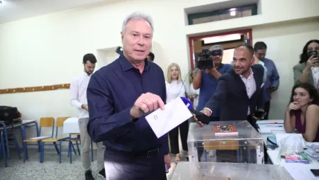 Ο Γιάννης Σγουρός ψήφισε στις αυτοδιοικητικές εκλογές 2023