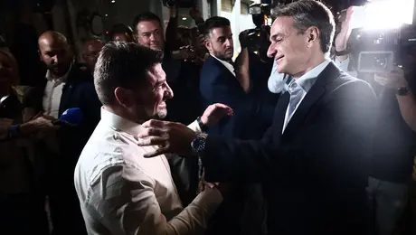 Ο Νίκος Χαρδαλιάς και ο Κυριάκος Μητσοτάκης