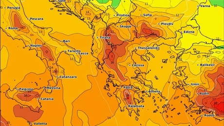 Χάρτης θερμοκρασιών